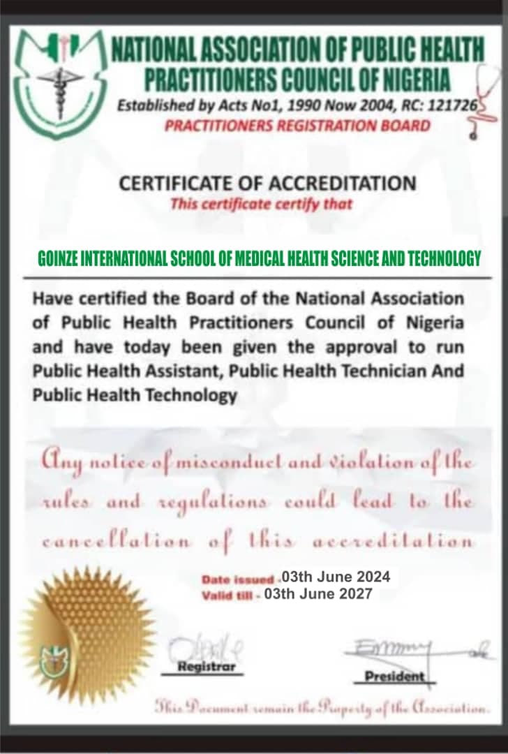 National Certificate of Accreditation